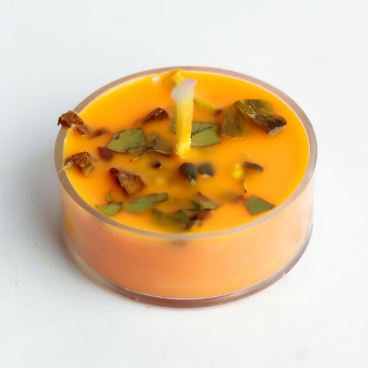 Orange Tea Light Daily Ritual Candle/Altar Candle
