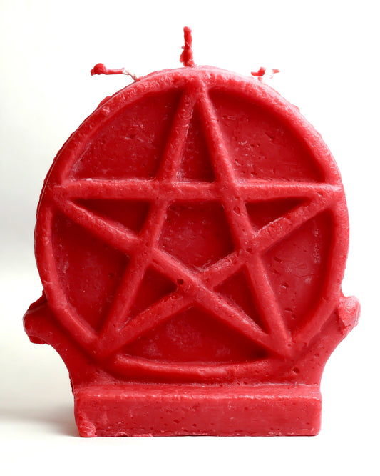 Real Red Colour Pentagram Figure Candle