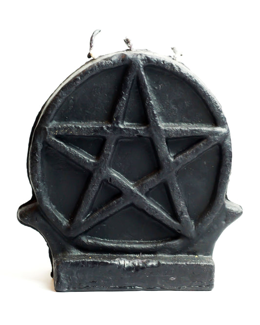 Real Black Colour Pentagram Figure Candle