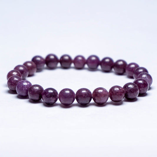 Lepidolite Crystal Bead Bracelet