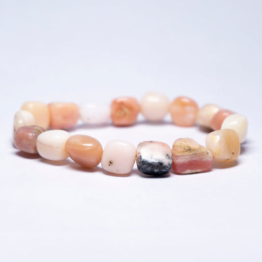 Pink Opal Crystal Tumble Bracelet
