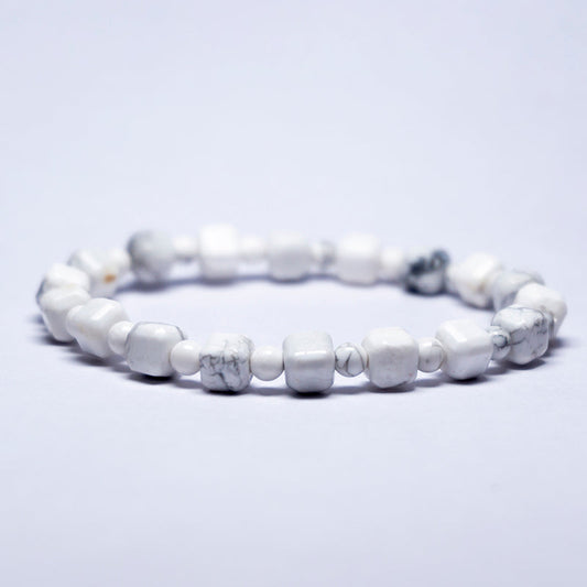 Howlite Crystal Fancy Bracelet