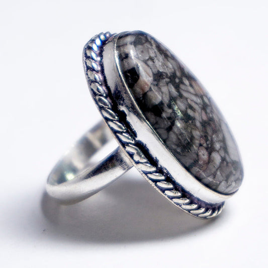 Leopard Skin Jasper Crystal Ring