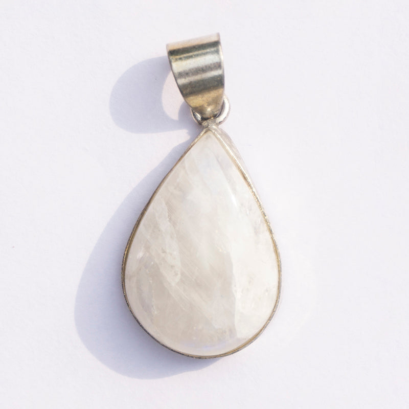 Rainbow Moonstone Crystal Pendant