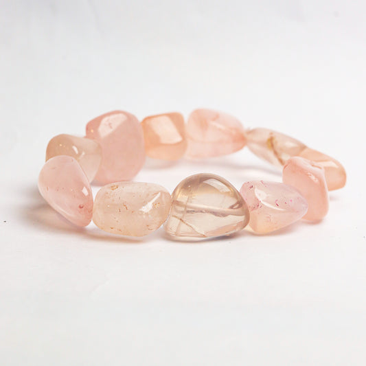 Rose Quartz Crystal Tumble Bracelet