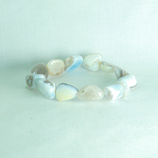 Real Blue Opal Tumble Bracelet