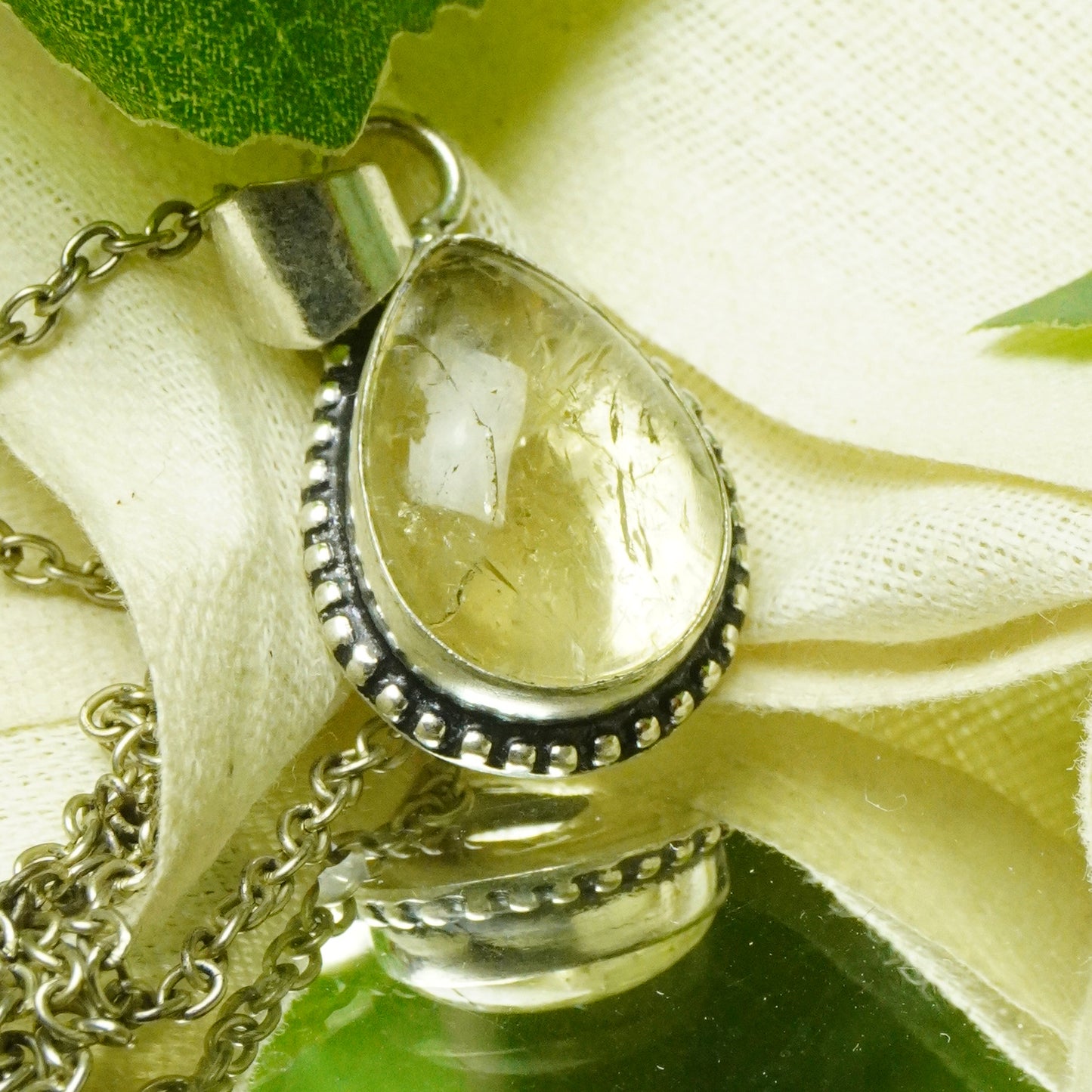Real Citrine Crystal Fancy Pendant