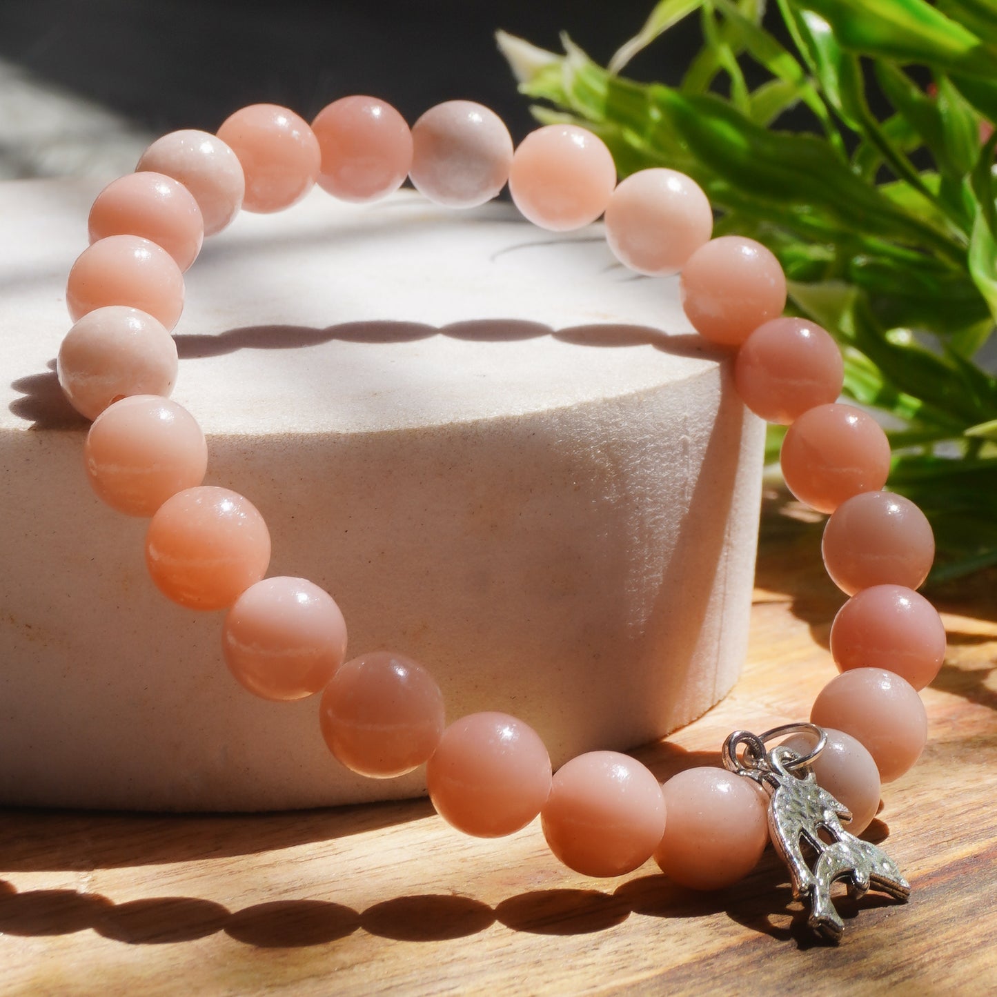 Wholesome Healing ,The Phoenix Fancy Bracelet (Pink Opal Crystal)
