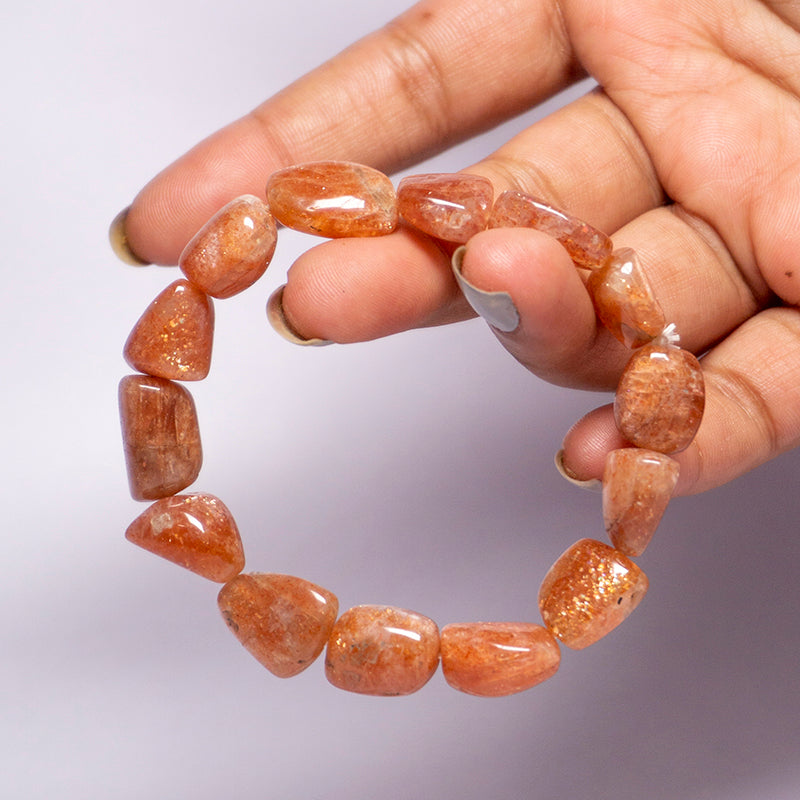 Oregon Sunstone Crystal Tumble Bracelet