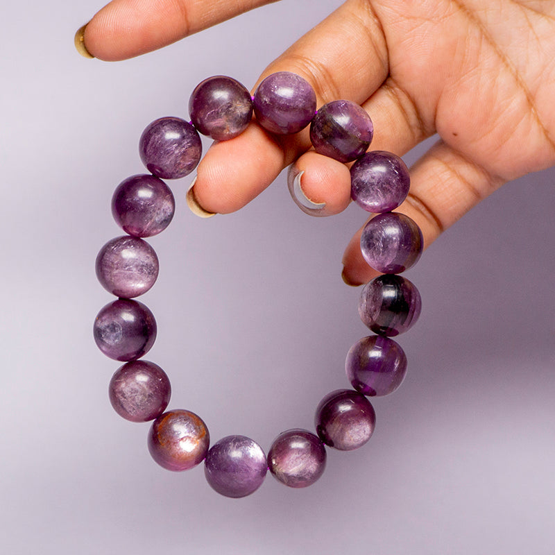 Lepidolite Crystal Mini Tumble Bead Bracelet
