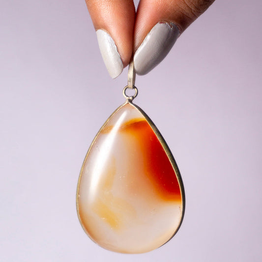 Carnelian Crystal Pendant