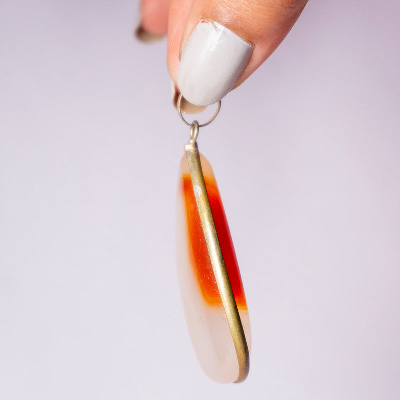 Carnelian Crystal Pendant
