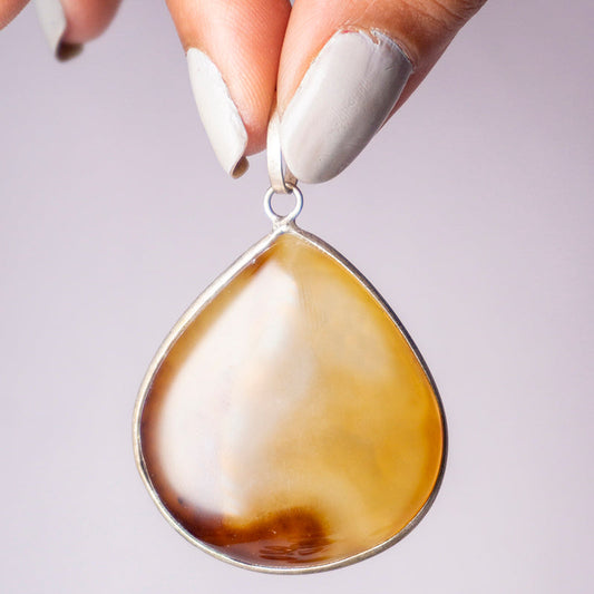 Sardonyx Crystal Oval Pendant