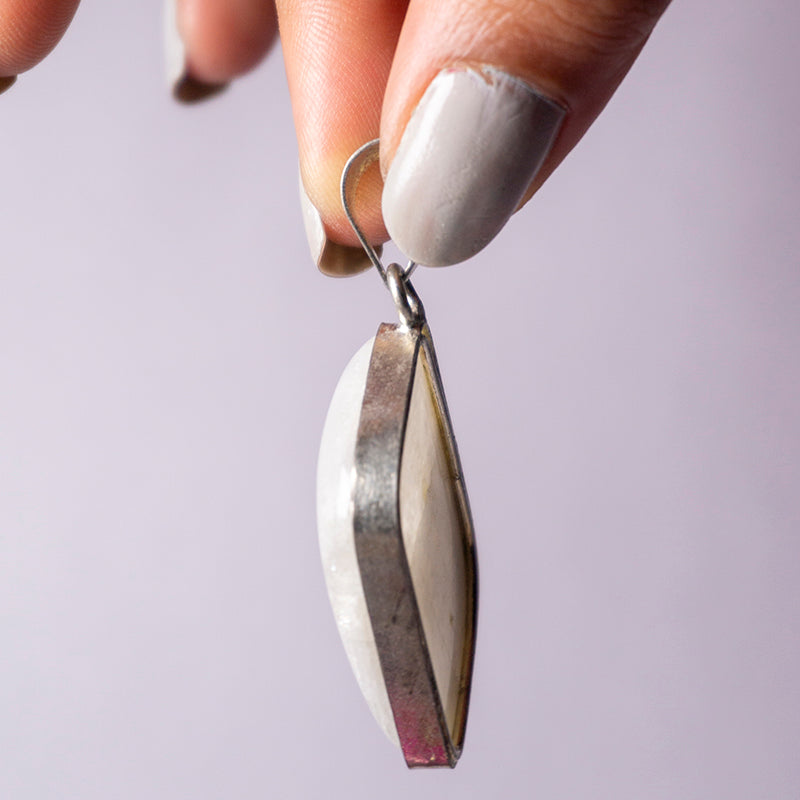 Rainbow Moonstone Crystal And Stone Necklace Pendant Jewellery