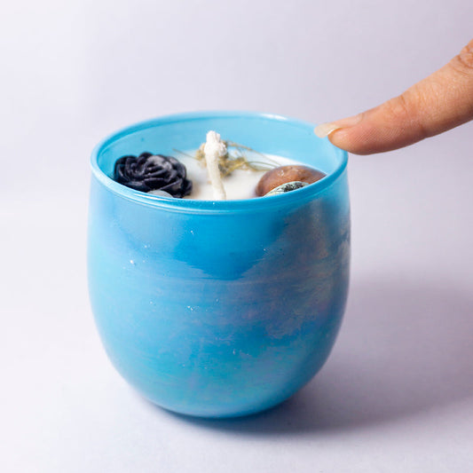 The Whispers Of The Moon , La Luna The Guide And Enchantress! Power And Might , The Discerning Calm! For Abundance Intention Candle/Altar Candle/Ritual Candle