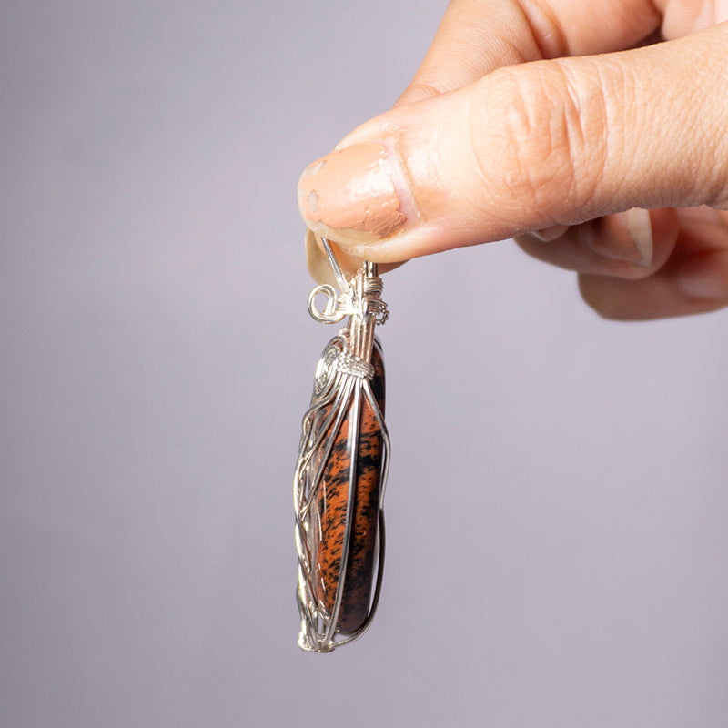 Mahogany Crystal Pendant