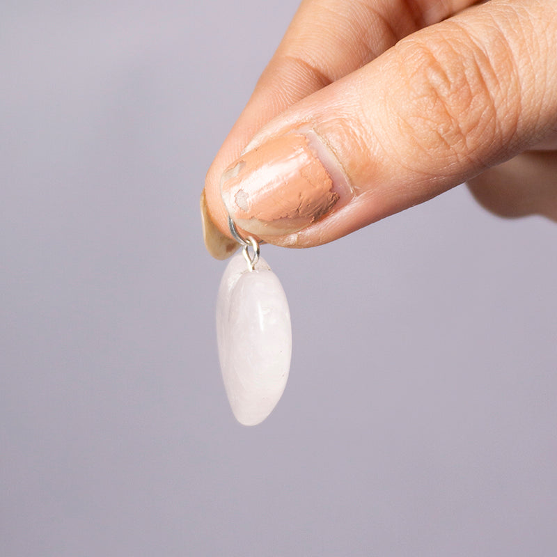 Rose Quartz Crystal Heart Pendant