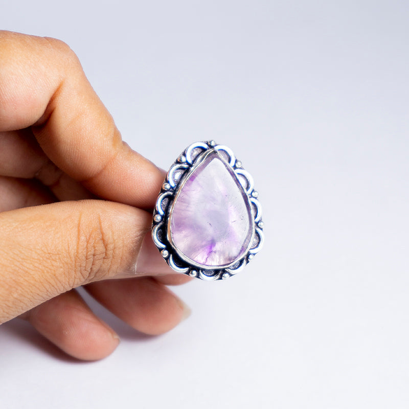 Amethyst Crystal Ring
