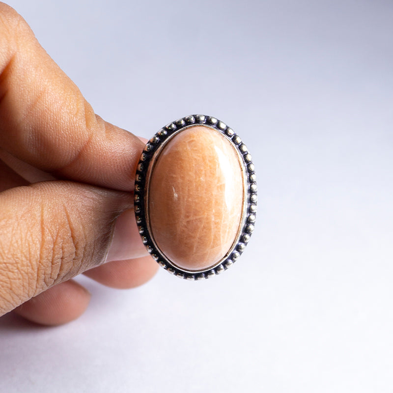 Scolecite Crystal Ring
