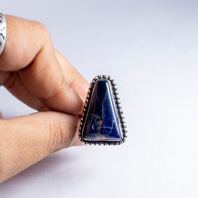 Lapis Lazuli Crystal Ring