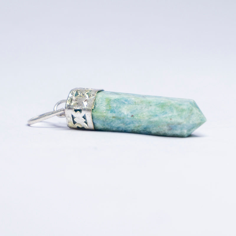 Ruby Zoisite Crystal Point Pendant