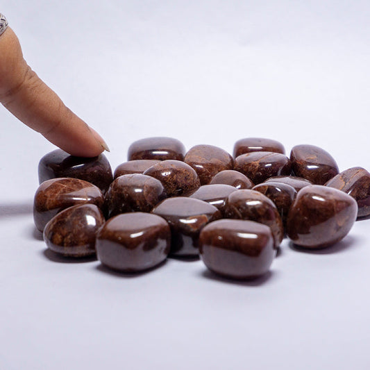 Hessonite Crystal Tumbles/Tumbled Stone
