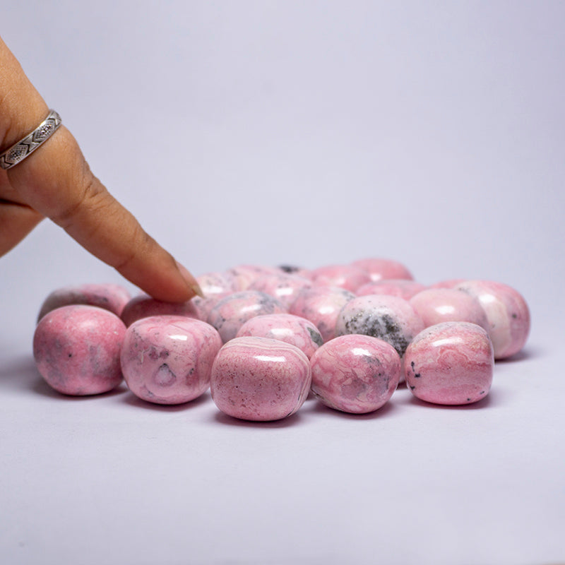 Rhodochrosite Crystal Tumbles/Tumbled Stone