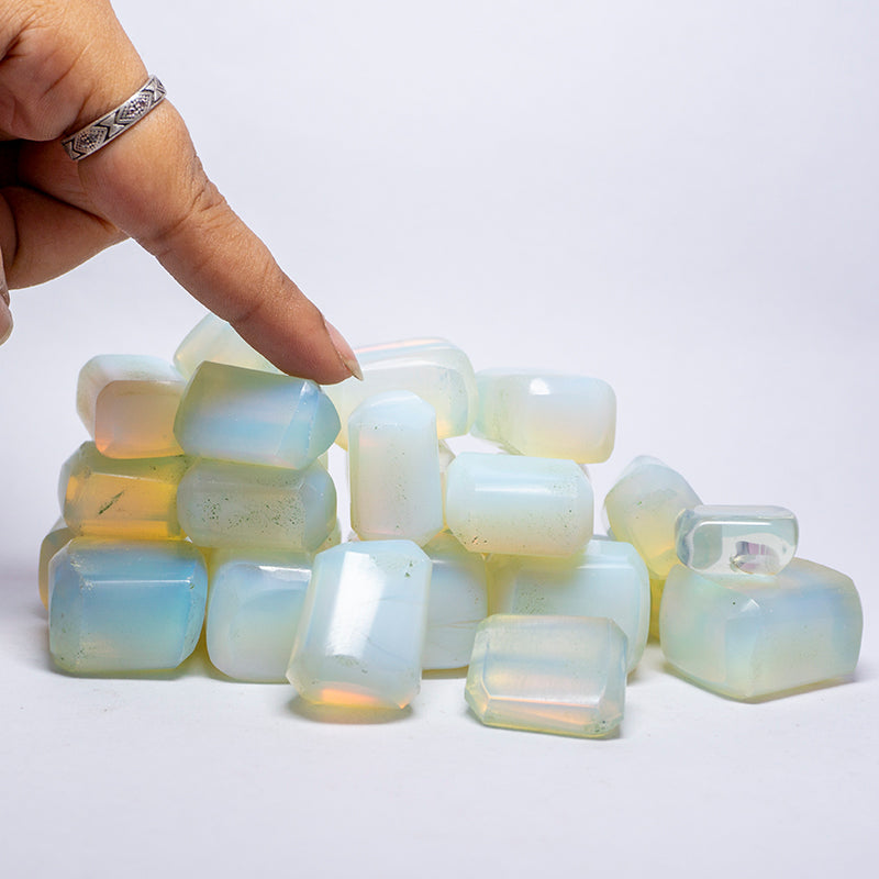 Opalite Crystal Cube Tumbles/Tumbled Stone