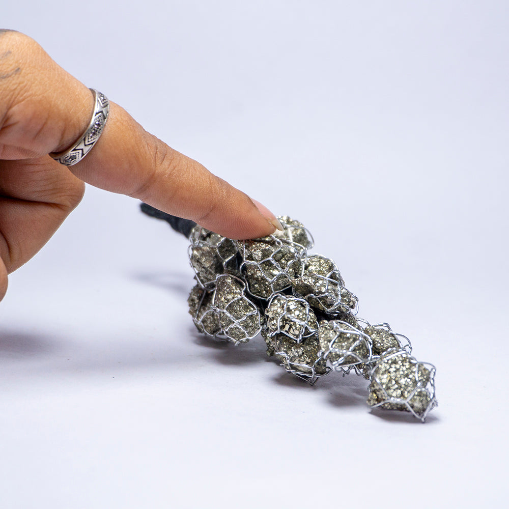 Silver Pyrite Hanger