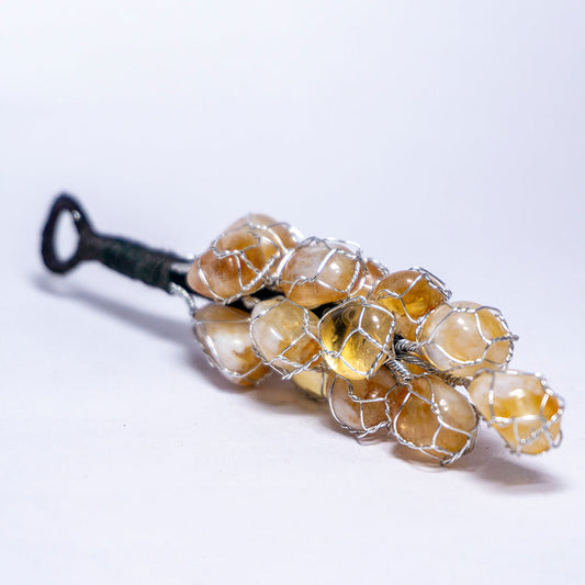 Real Silver Citrine Hanger
