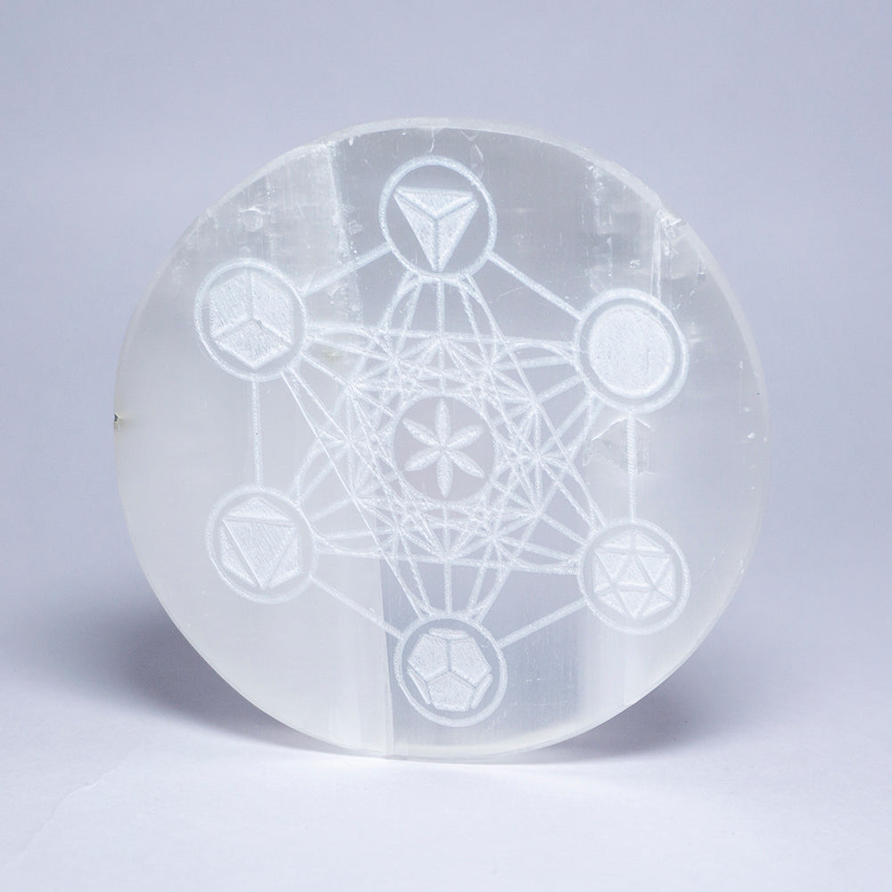 Six Element Selenite Crystal Slab Style 1
