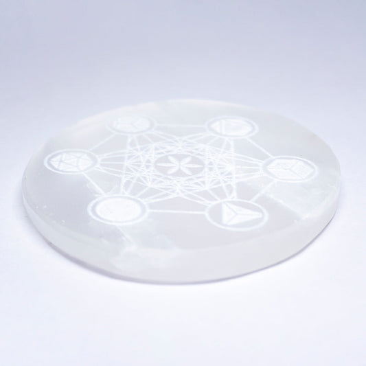 Six Element Selenite Crystal Slab Style 1