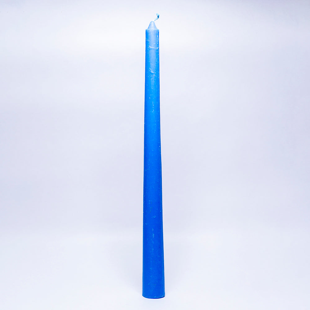 Pack of 3 - Long Simple Blue Candle Daily Ritual Candle/Altar Candle