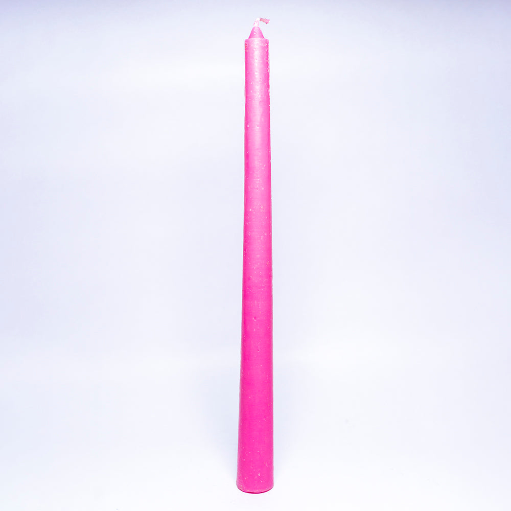 Pack of 3 - Long Simple Pink Candle Daily Ritual Candle/Altar Candle