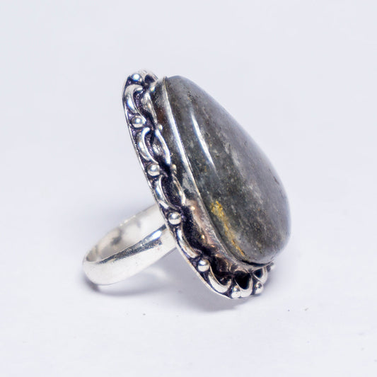 Dendritic Agate Crystal Ring