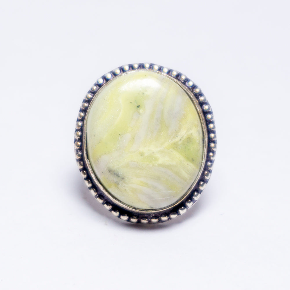 Lemon Jade Crystal Ring