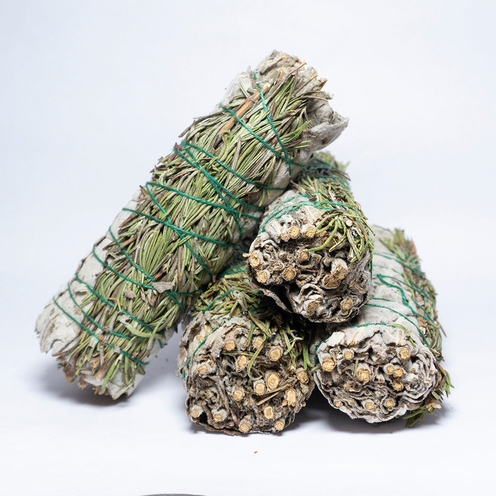 Pack Of 4 - Sage With Rosemary Smudge Stick Bundle