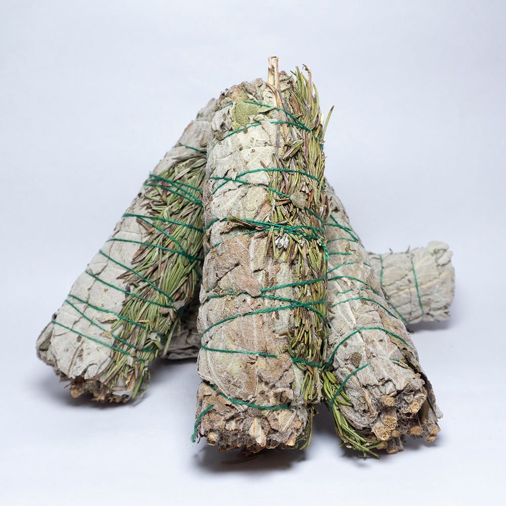 Pack Of 4 - Sage With Rosemary Smudge Stick Bundle