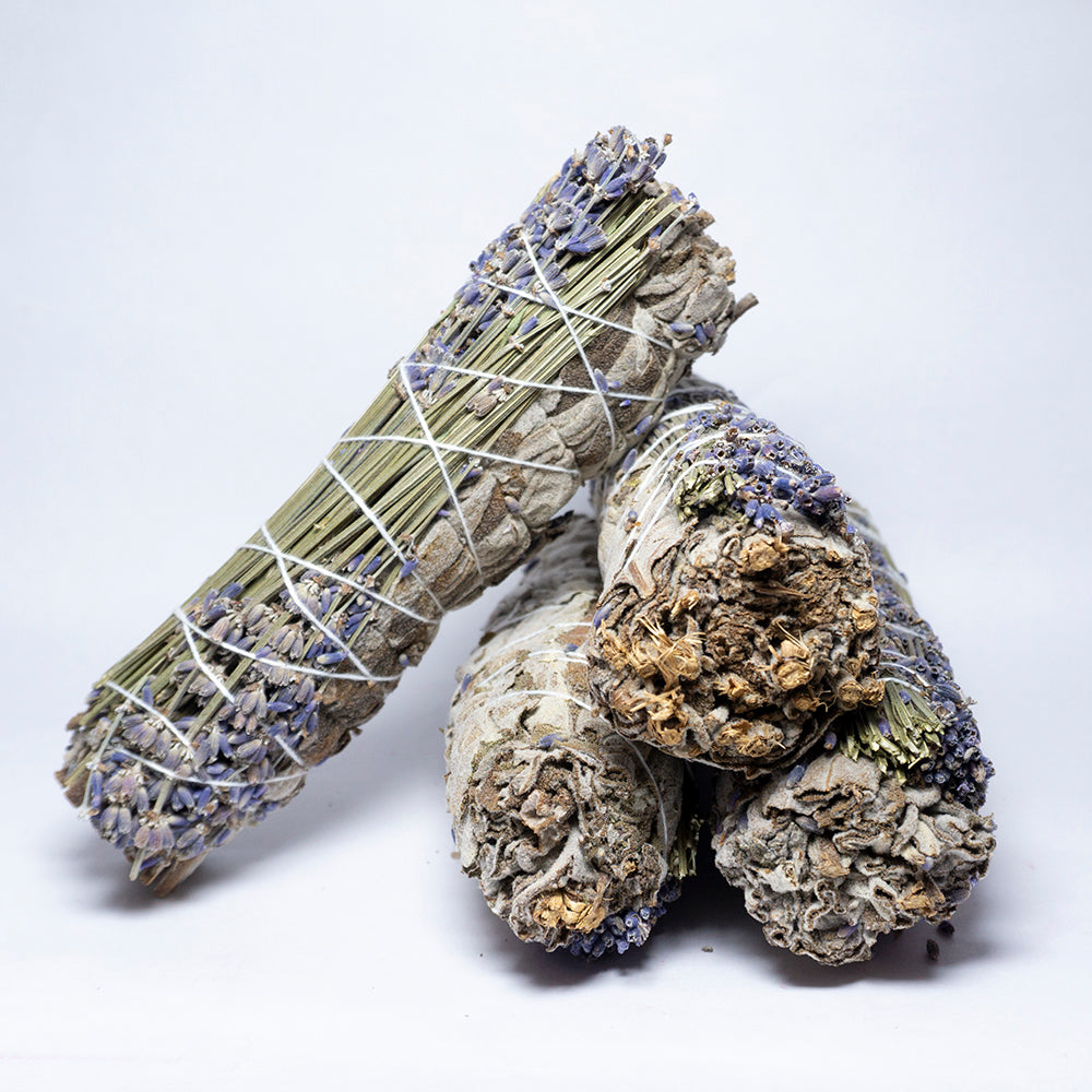 Pack Of 4 - Sage With Lavendar Smudge Stick Bundle