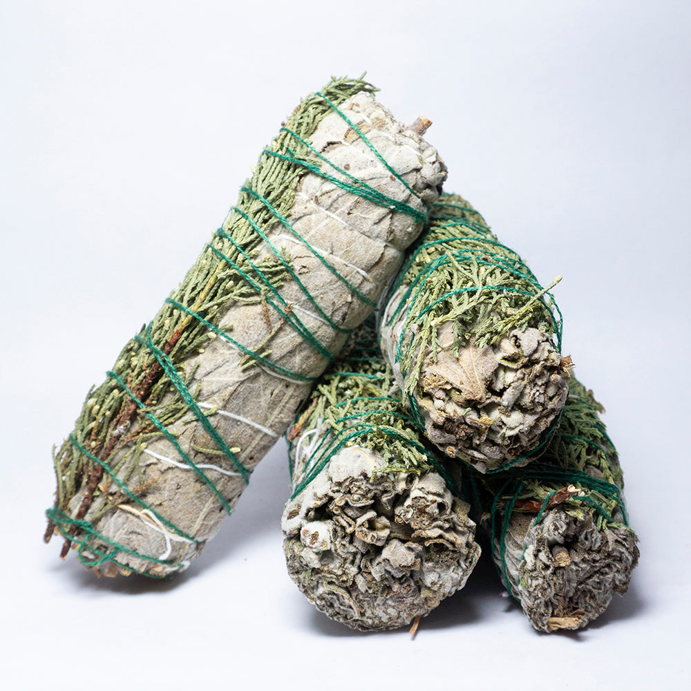 Pack Of 4 - Sage With Cedar Smudge Stick Bundle