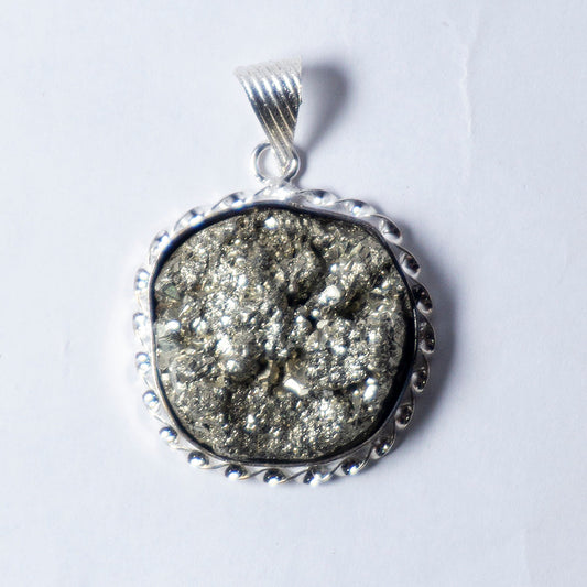 Pyrite Crystal Fancy Pendant