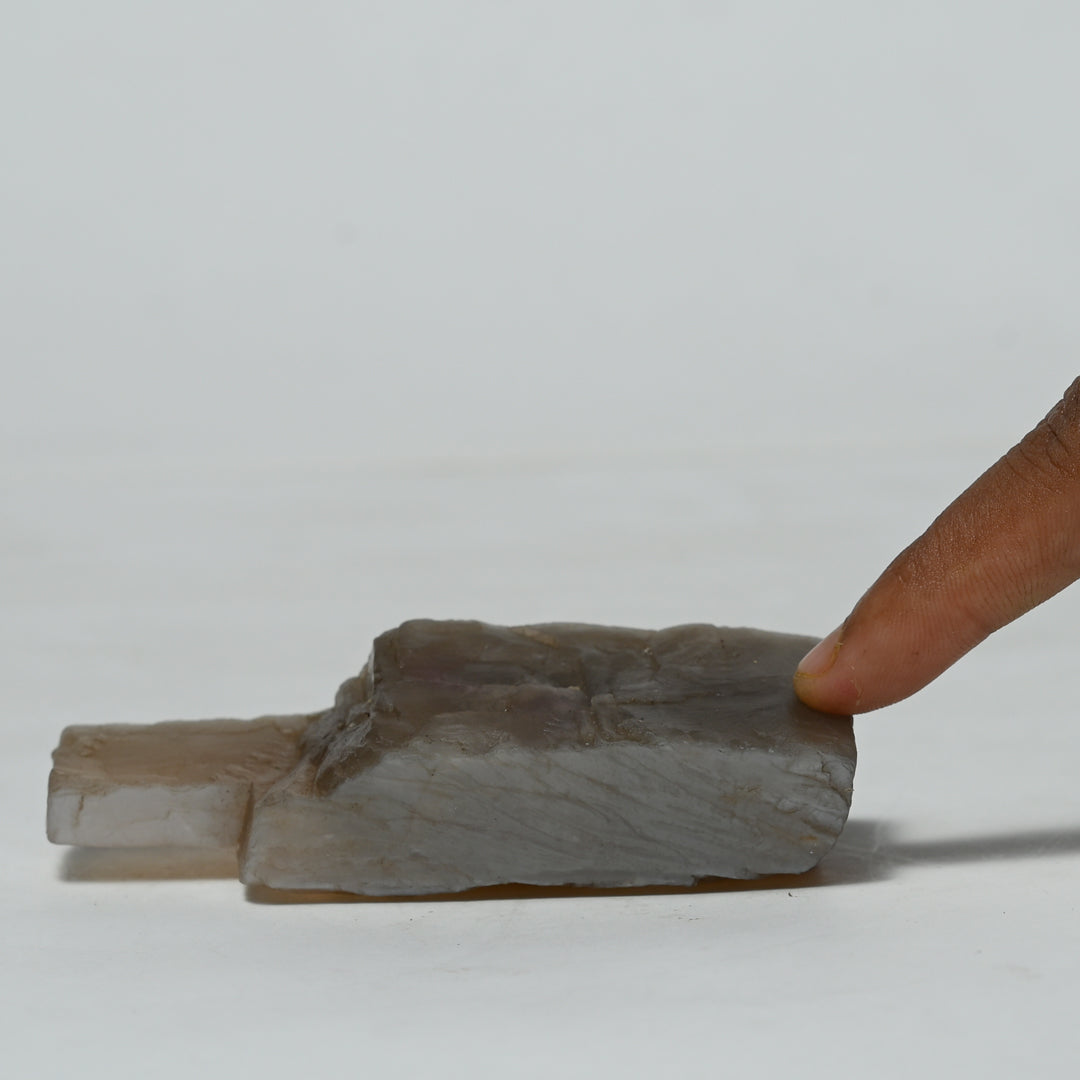 Real Grey Moonstone Crystal Raw Stone