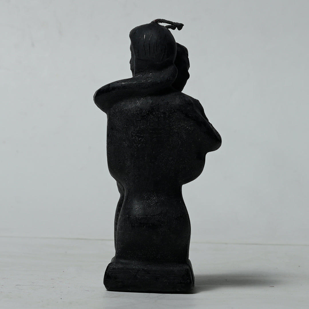 Real Couple Hugging Figure Candle Black Style 3