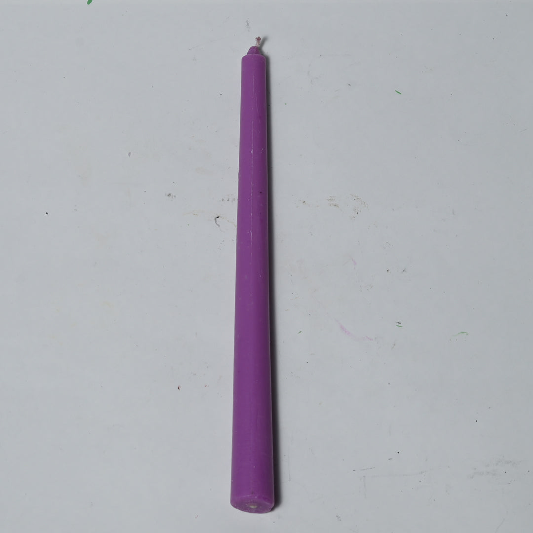 Long Simple Purple Candle Daily Ritual Candle