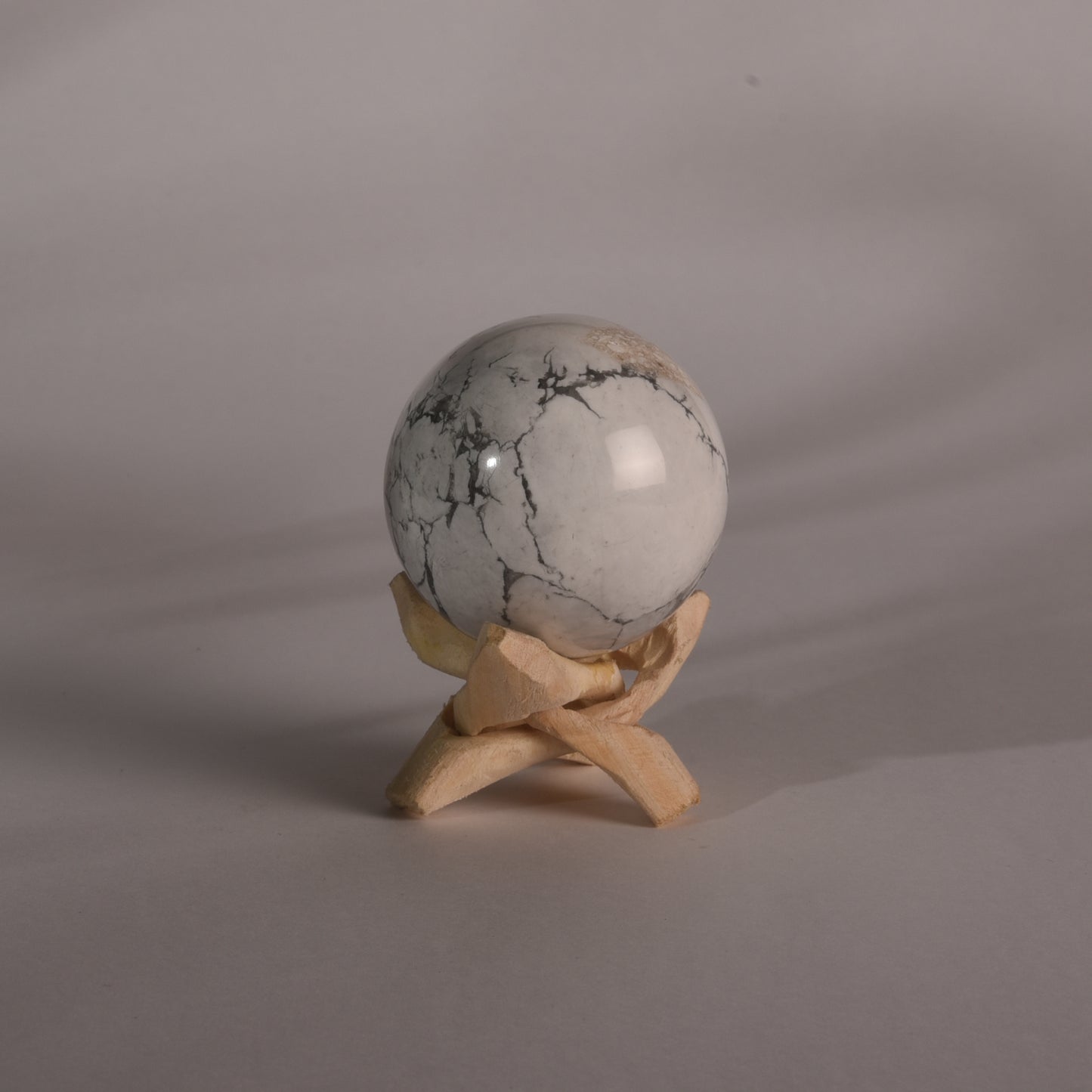 Real Howlite Crystal Ball Sphere