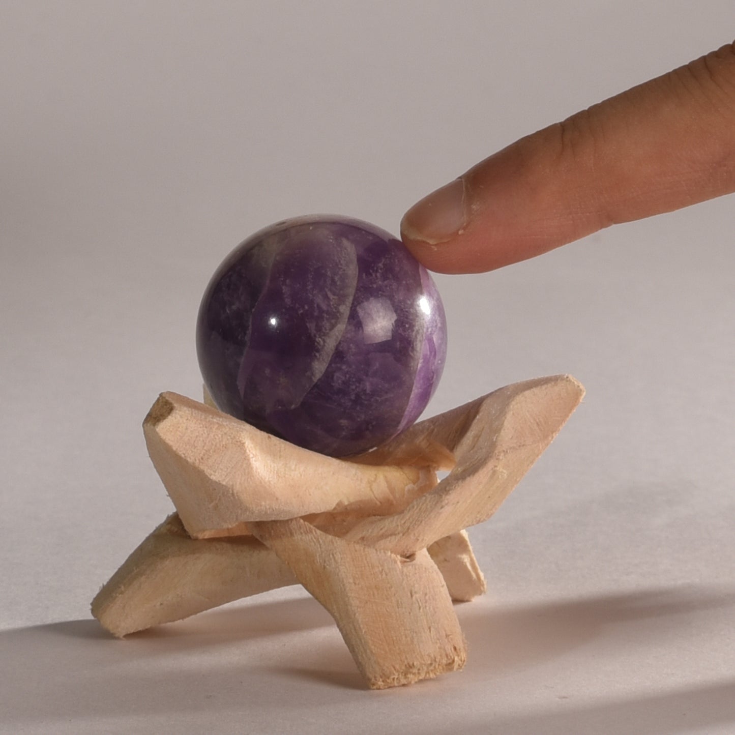Real Amethyst Mini Crystal Ball Sphere