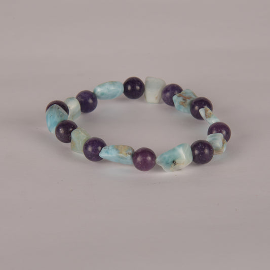 Real Healing the Heart Mind Body Soul, Calling in Divine Support, Release Addictions, Release Anxiety Crystal and Stone Combination Bracelet Jewellery