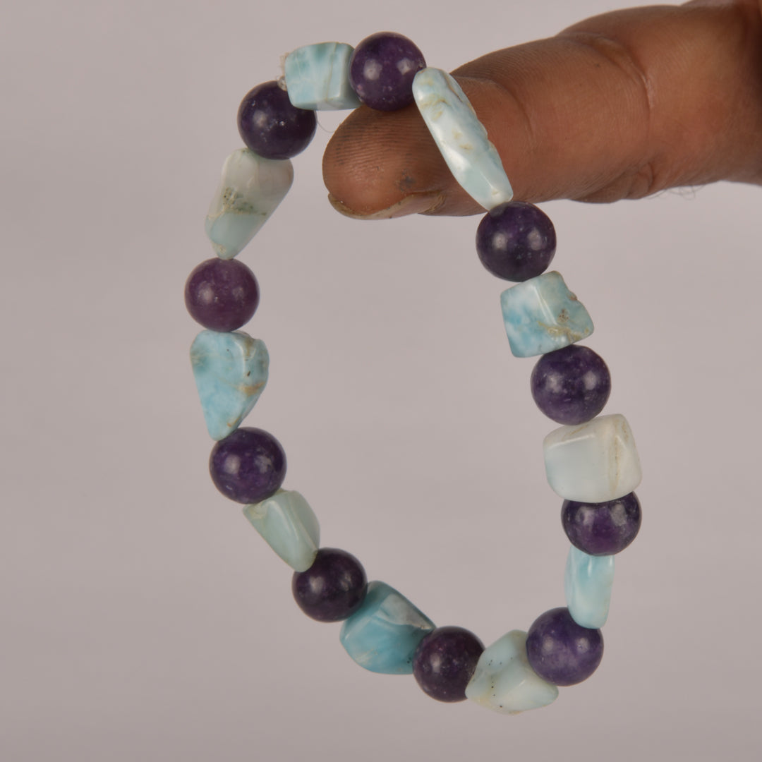 Real Healing the Heart Mind Body Soul, Calling in Divine Support, Release Addictions, Release Anxiety Crystal and Stone Combination Bracelet Jewellery