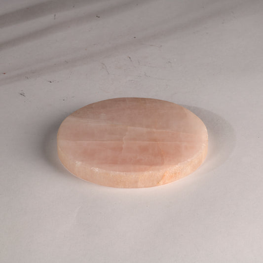 Real Rose Quartz Coaster