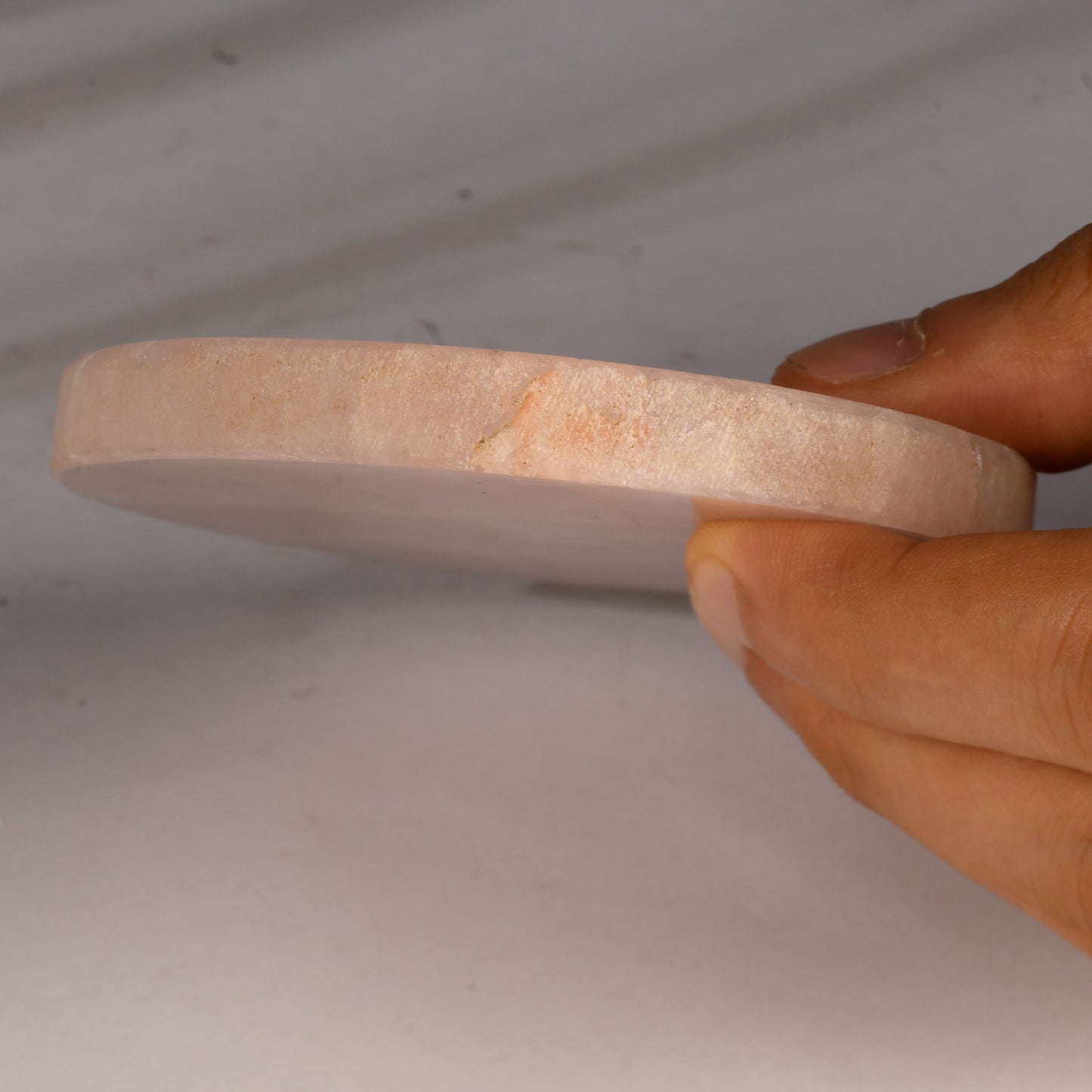 Real Rose Quartz Coaster